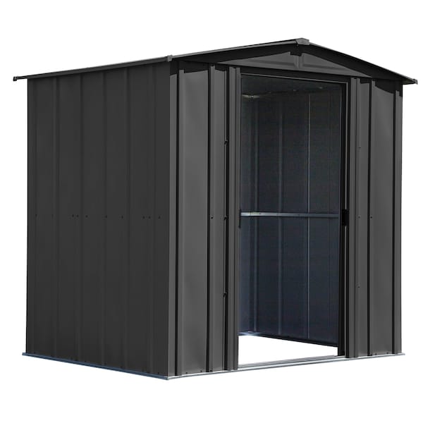Arrow Storage Products 6x5 Classic Steel Storage Shed, Charcoal - CLG65CC