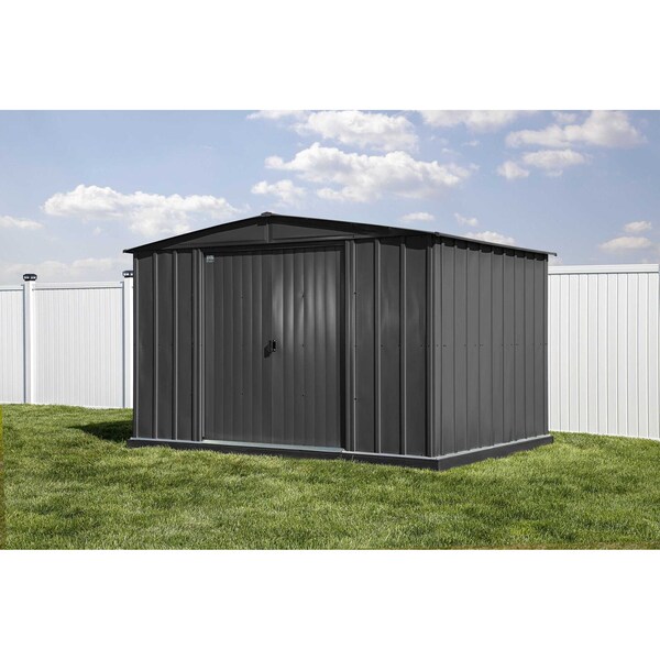 Arrow Storage Products Shed, Charcoal, Unassembled - CLG108CC