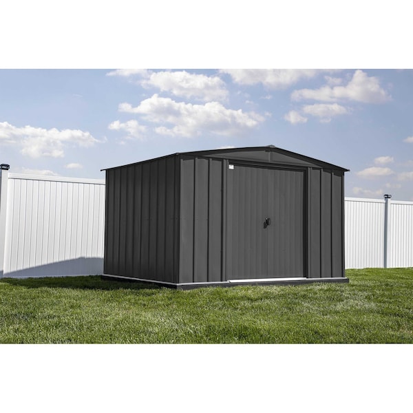 Arrow Storage Products Shed, Charcoal, Unassembled - CLG108CC