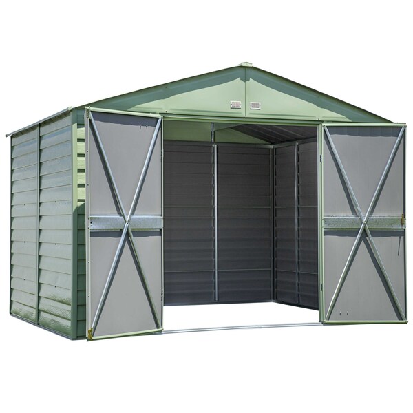 Arrow Storage Products 10x8 Select Steel Storage Shed, Sage Green - SCG108SG