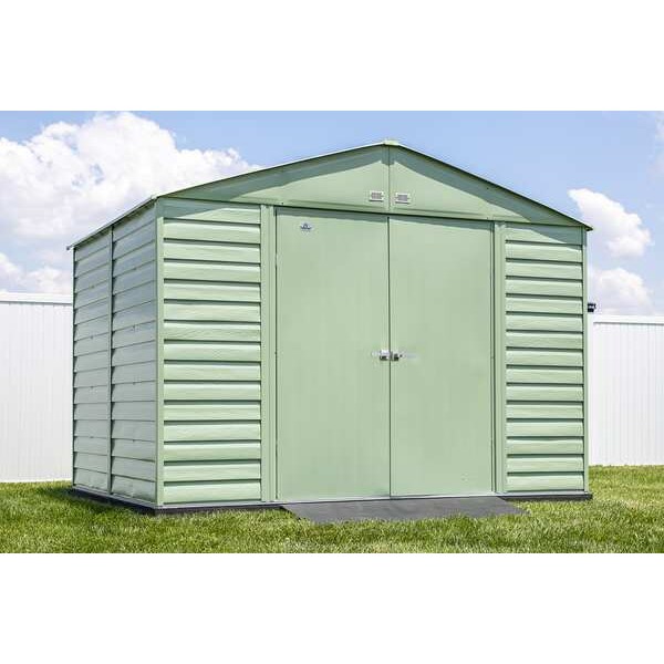 Arrow Storage Products 10x8 Select Steel Storage Shed, Sage Green - SCG108SG