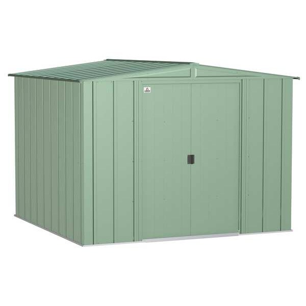 Arrow Storage Products 8x8 Classic Steel Storage Shed, Sage Green - CLG88SG