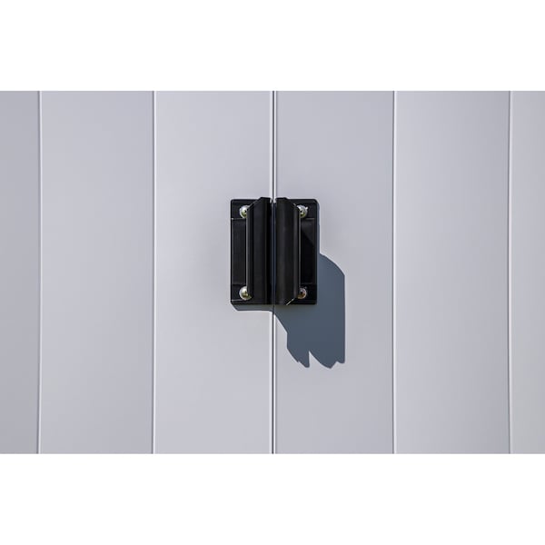 Arrow Storage Products 8x4 Classic Steel Storage Shed, Flute Grey - CLP84FG