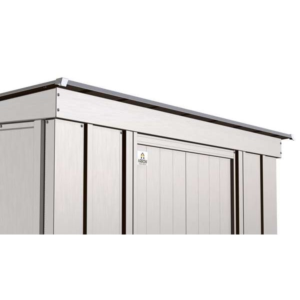 Arrow Storage Products 8x4 Classic Steel Storage Shed, Flute Grey - CLP84FG