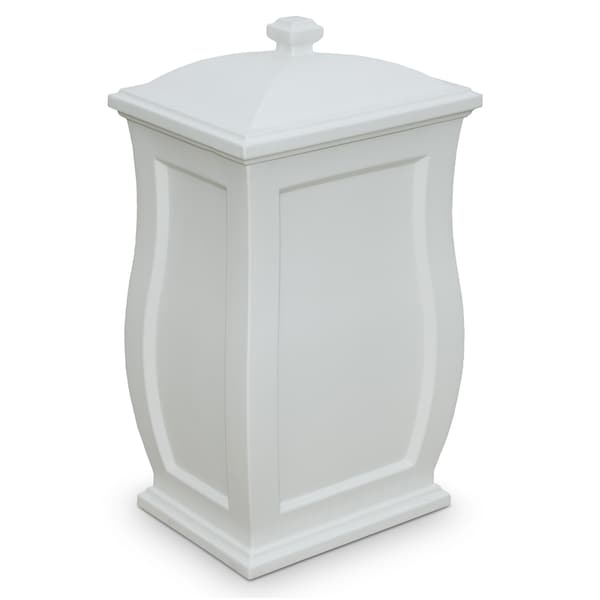 Mayne 22 gal Polyethylene Patio Storage Bin, White - 5861-W