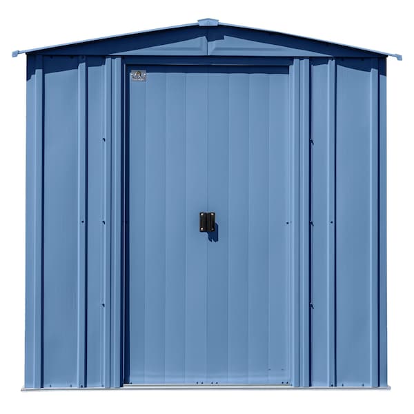 Arrow Storage Products 6x7 Classic Steel Storage Shed, Blue Grey - CLG67BG