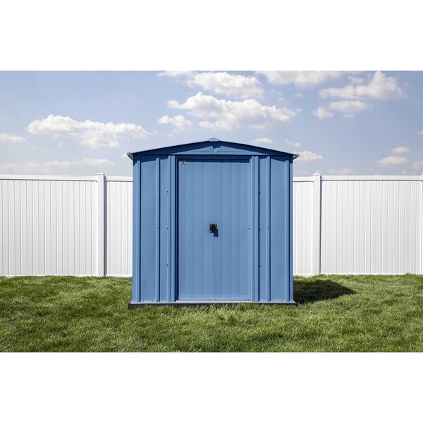 Arrow Storage Products 6x7 Classic Steel Storage Shed, Blue Grey - CLG67BG