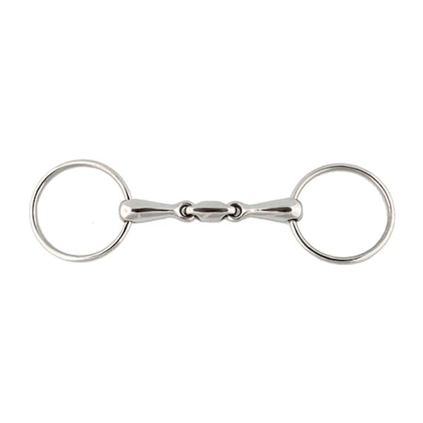 Jacks Imports Stainless Steel Horizontal Elliptical Loose Ring Snaffle Bit 5-1/4" - 20109-5-1/4