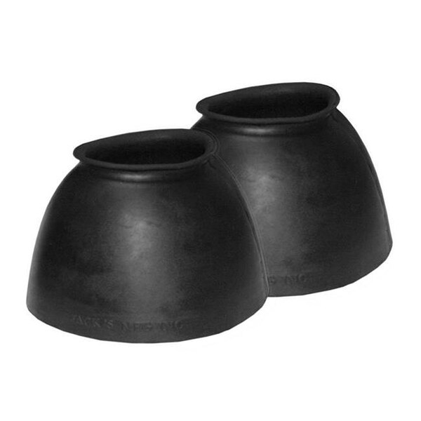 Jacks Jacks 2125-BK-L Bell Boots Smooth No Cloth Hook & Eye; Black - Large - 2125-BK-L