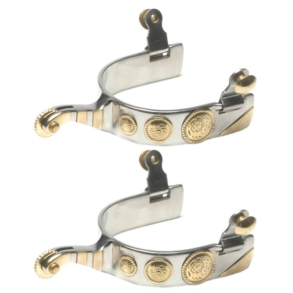 Jacks Imports Stainless Steel Roping Spurs - 11091