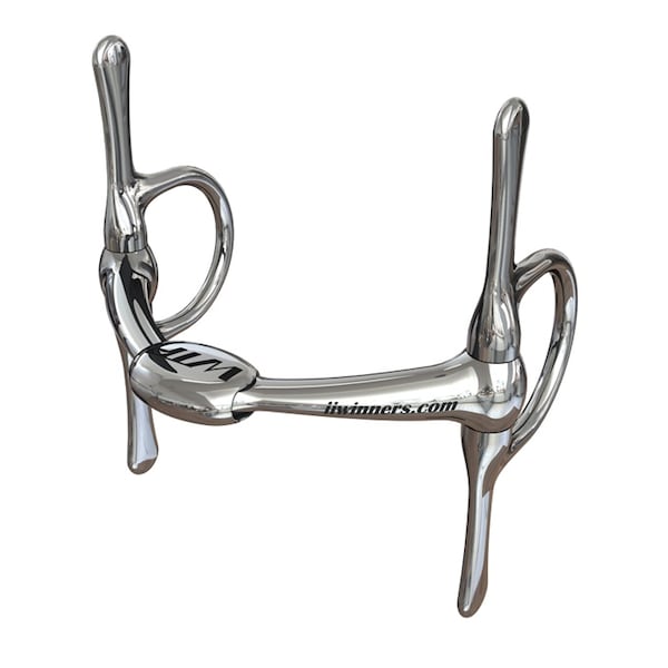 Winning Tongue Plate WTP (Winning Tongue Plate) Full Cheek Bit with Normal Plate 5" - 3467-5
