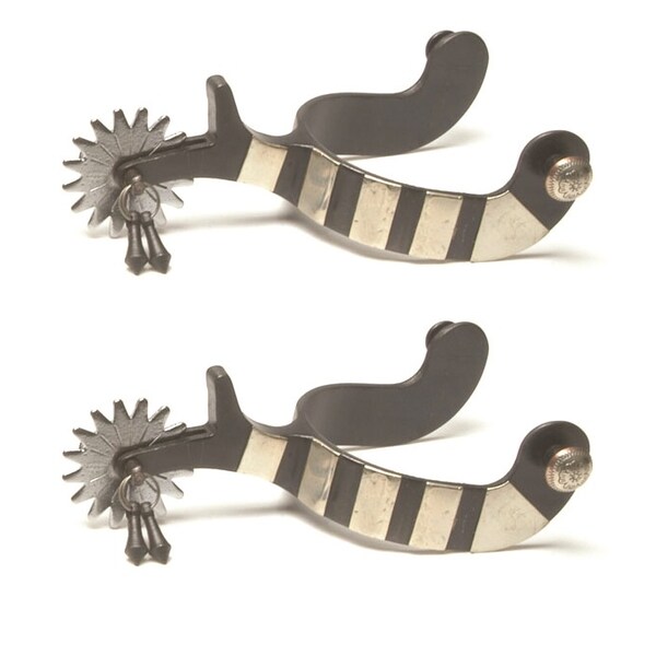 Jacks Imports Black Steel Jingle Bob Spurs - 11037