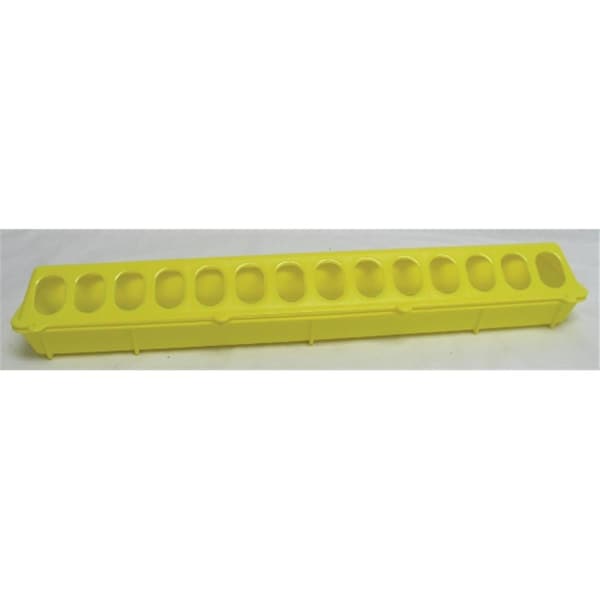 Miller Mfg Flip-top Poultry Feeder- Yellow 20 Inch - 820YELLOW - 957686