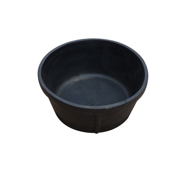 Qingdao Huatian Hand Truck MR 3GAL Rubb Feed Pan - MR3GR/PAN-BLK