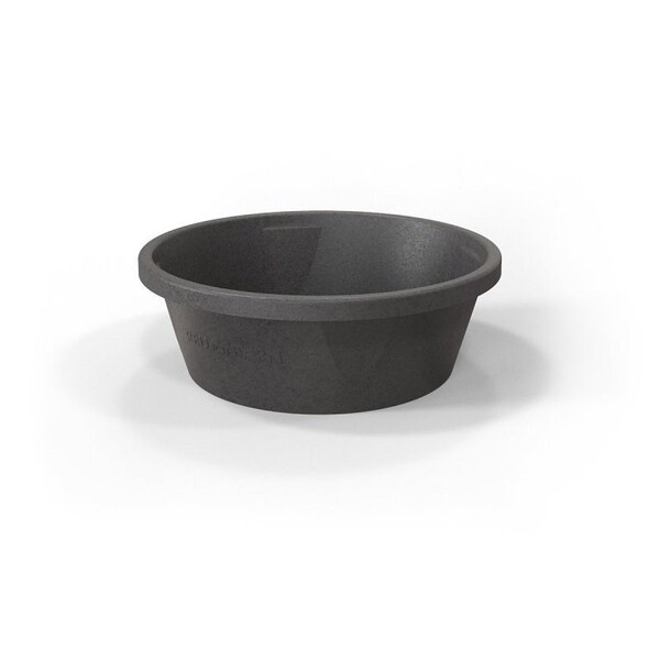 North West Rubber Red Barn Flexible Feed Pan, 6.5 gal, Rubber, Black - 5600106