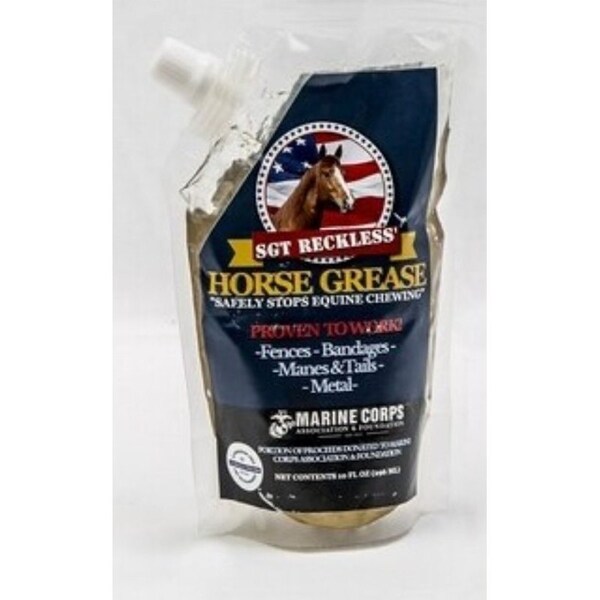 Sergeants 3 GREASE HORSE W/SPOUT PCH 10OZ - HG-10X48