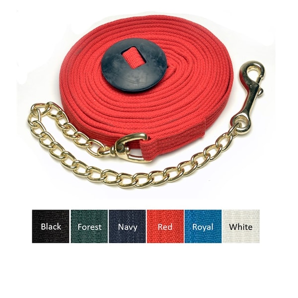 Jacks Imports Lunge Cotton Webbing Line RED - 10276-RE
