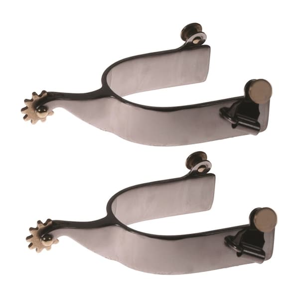 Jacks Imports Stainless Steel Roping Spurs with Smooth Band MEN - 111-M