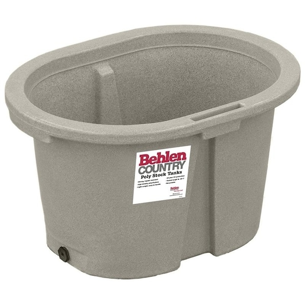 Behlen Country Behlen Country 52112037GT Farm Stock Tank, 65 gal Capacity, Round, Polyurethane, Granite Tan - 52112037GT