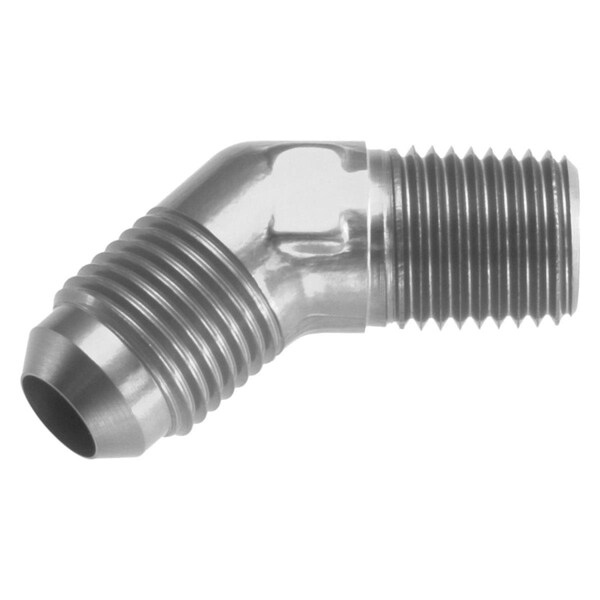 Red Horse Performance 12AN 45 deg to 08 NPT Male Adapter Male - Clear - RHP823-12-08-5