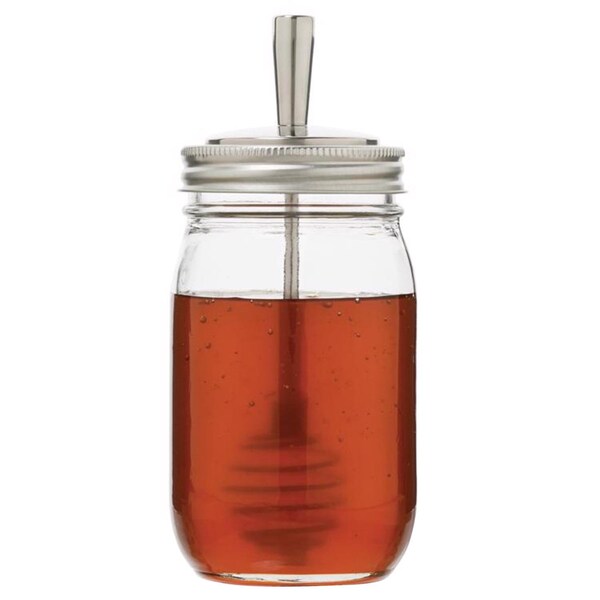 Jarware Jarware Regular Mouth Decorative Jar Lid Honey Dripper 1 pk - 82653