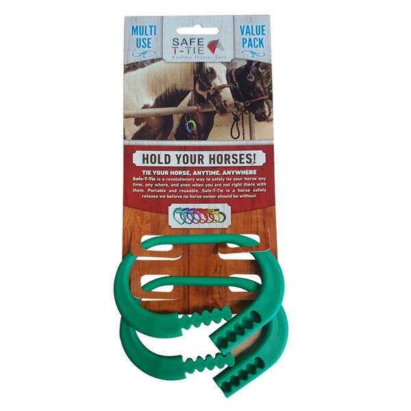 Safety Tie Horse Tether Safety Tie, Release Tie Down Clip, Green, PK2 - SAFETY_TIE_GREEN