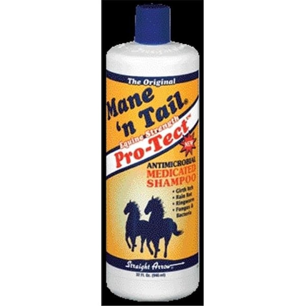 Straight Arrow Products D Straight Arrow Products D - Mane N Tail Pro-tect Medicated 32 Ounce - 544606 - 537278