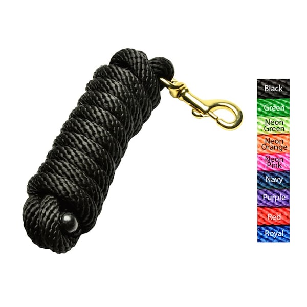 Jacks Imports Poly Lead Rope NEON GREEN - 10377-NG