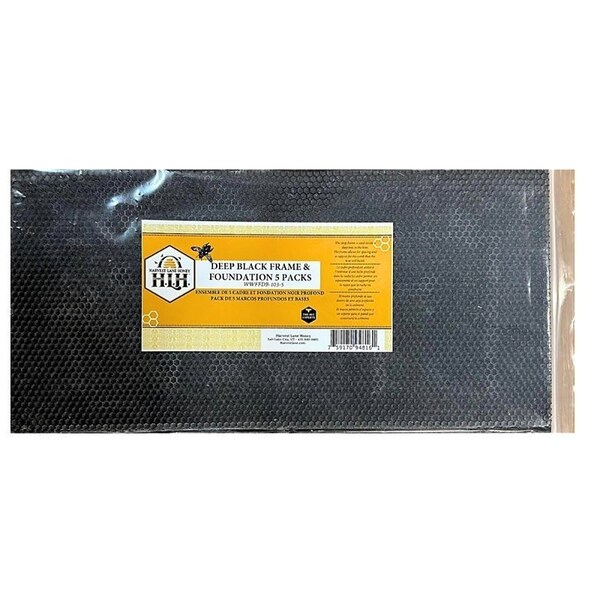 Harvest Lane Honey FOUNDATION BEEHIVE DEEP BLACK - WWPFDB-103-5