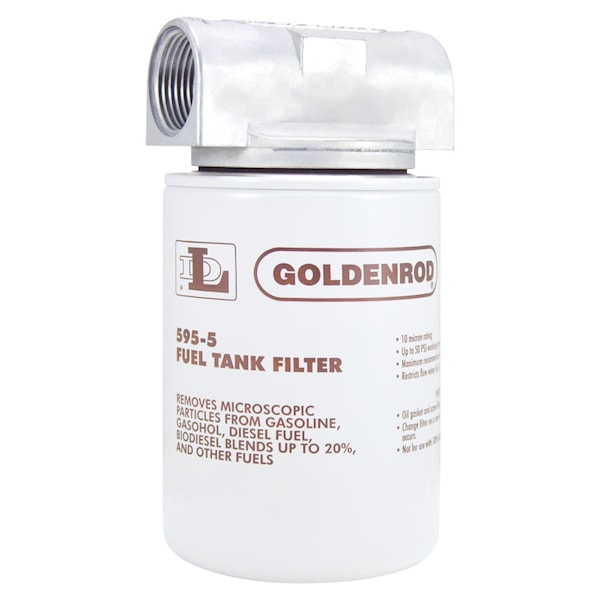 Dutton-Lainson Goldenrod Steel Spin on Fuel Tank Filter 25 gpm - 595