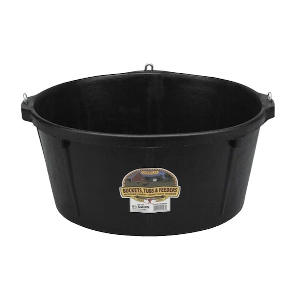 Miller Mfg Duraflex Rubber Feeder Tub with Hooks 6-1/2 Gallon - 4335
