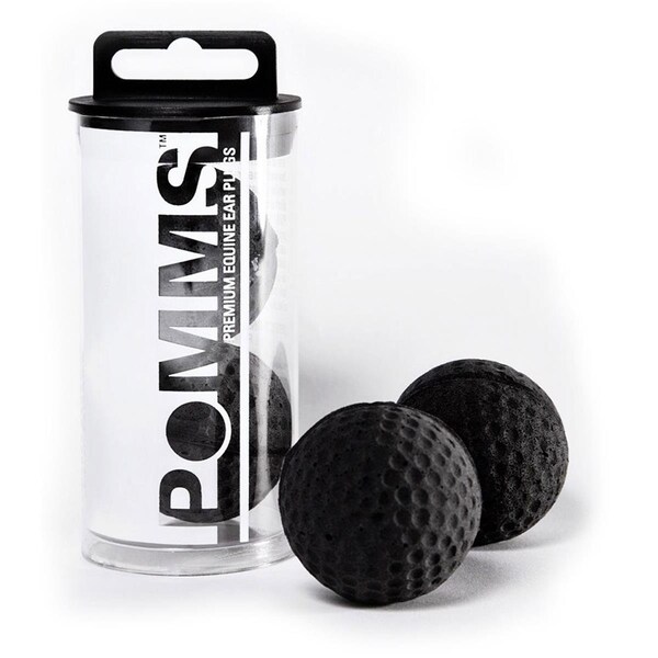 Equine Healthcare 9508000000 Pomms Equine Ear Plugs Horse, Black - Horse - 3401-BK-H