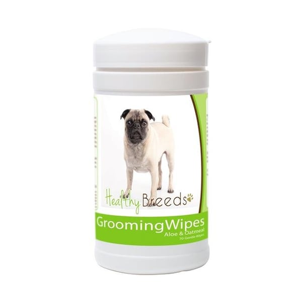 Healthy Breeds Healthy Breeds 840235151272 Pug Grooming Wipes - 840235151272