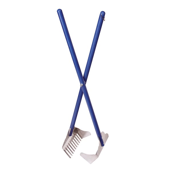 Four Paws Sanitary Pooper Scooper Rake Scoop Blue - 100203159