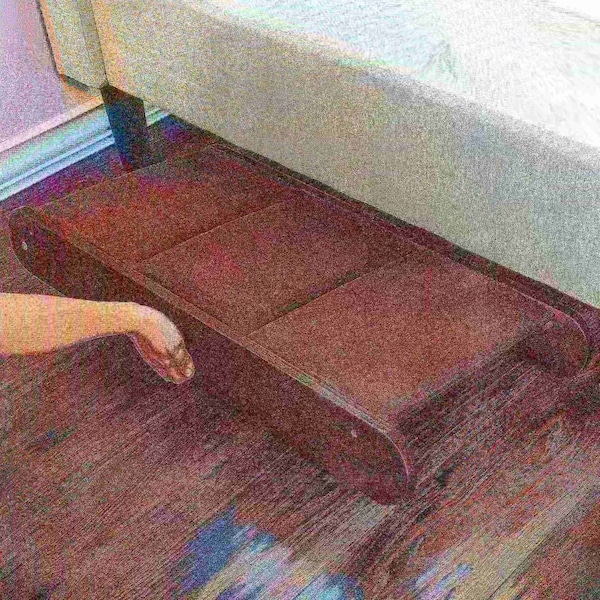 Pet Adobe Pet Adobe Folding Pet Ramp- Padded Inclined Transition For Dogs, Cats & Puppies Up to 80lbs (Brown) - 444559FET