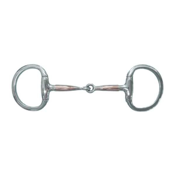 Jacks Imports Stainless Steel Copper Overlay Eggbutt Snaffle Bit 5-1/4" - 20139-5-1/4