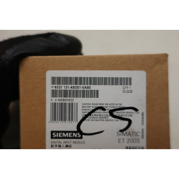 Siemens Simatic Box of 5 ET 200S Input Module - 6ES7 131-4BD01-0AB0