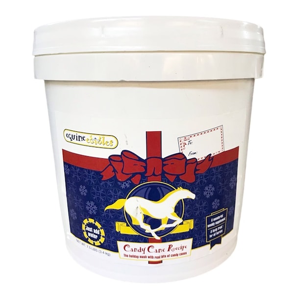 Equine Edibles Therapeutic Bran Mash Candy Cane 7.5 lbs. - 4078-CC-7.5LB