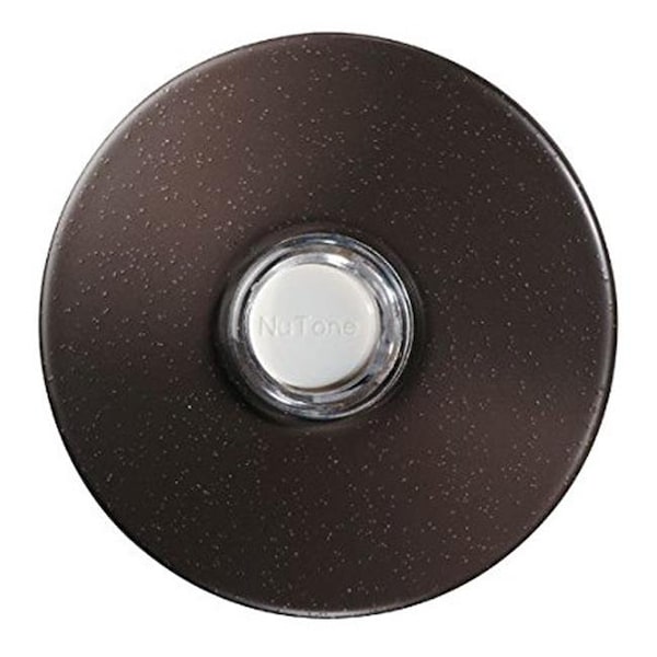 Nutone NuTone PB41LBR Round Stucco Pushbutton; 2.5 in. - Oil Rubbed Bronze - PB41LBR