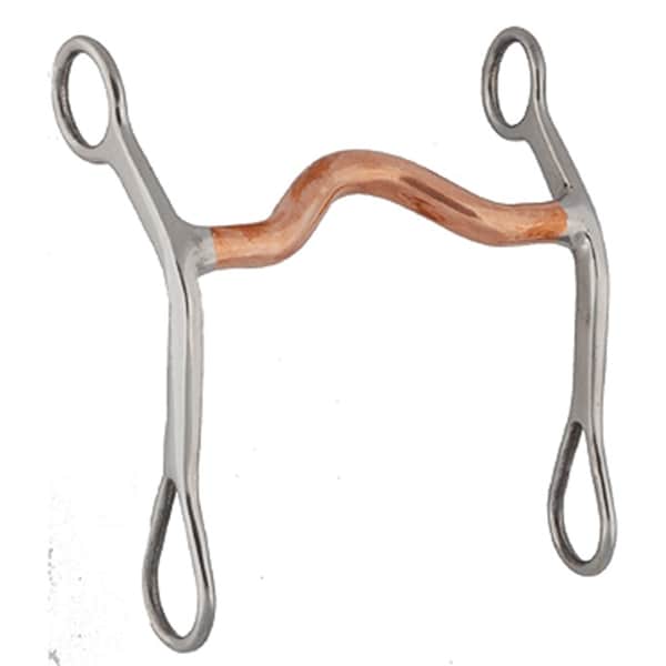 Jacks Imports Stainless Steel Copper Mouth Curb Bit - 10468