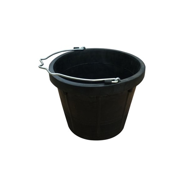 Qingdao Huatian Hand Truck MR 12QT BLK Rubb Bucket - MR12QR/BUCK-BLK