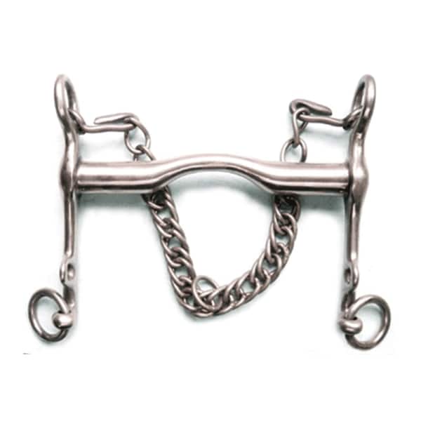 Jacks Imports German Silver Low Port Weymouth Bit 5-1/2" - 20119-5-1/2