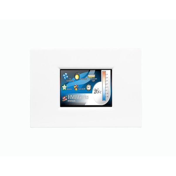 Icp Das 2.8'' High Resolution TFT Color Touch, support PoE and RS 485 Modbus RTU / TCP White - TPD-283U-M1