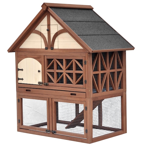 Merry Products Tudor Rabbit Hutch - PH0010010800