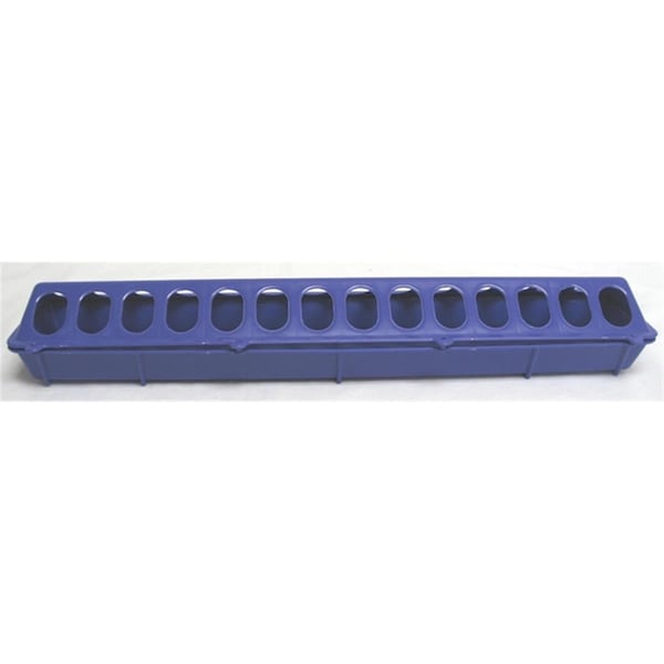 Fly Free Zone Inc Flip-top Poultry Feeder- Purple 20 Inch - 820PURPLE - FL198596