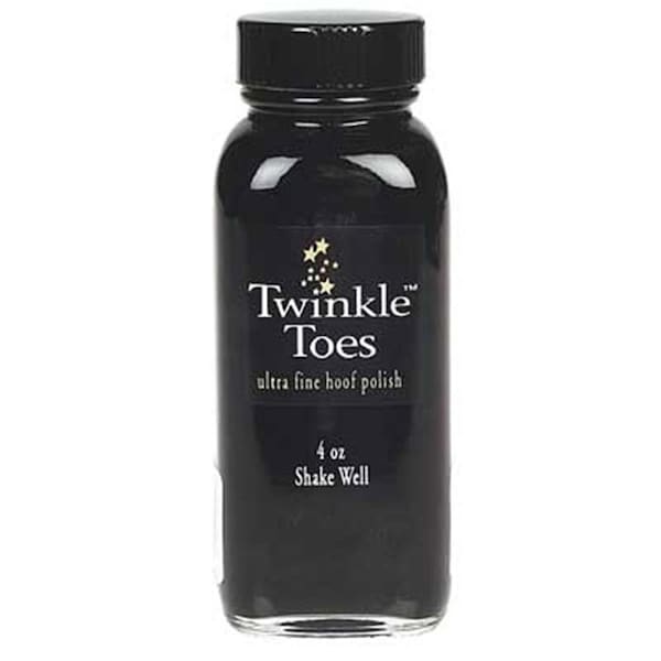 Twinkle Glitter Products TP0550 4 oz Toes Satin Hoof Polish - Black - 1297-BK