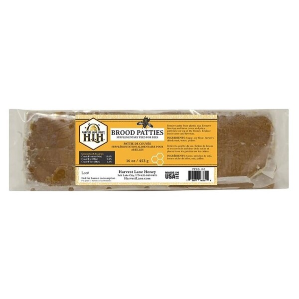 Harvest Lane Honey Brood Patties, 1 lb Pack - PPBB-102-6