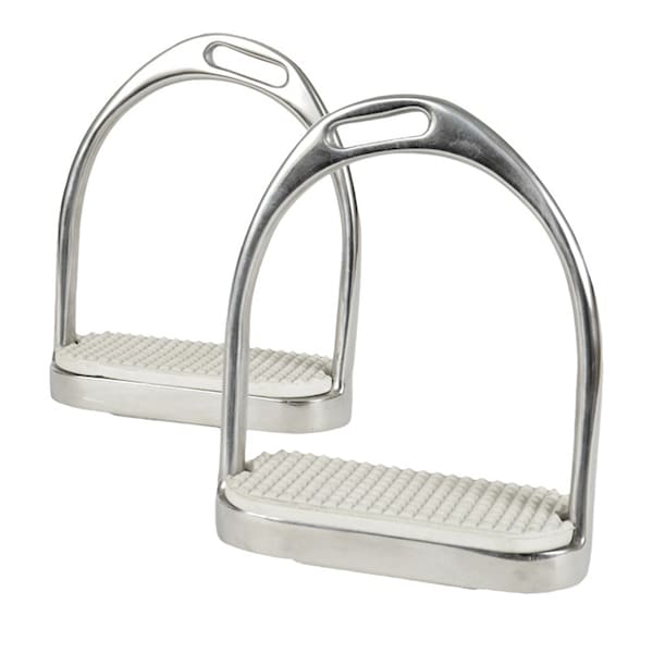 Jacks Imports Stainless Steel Fillis Double Offset Stirrups 4-1/2" - 10544-4-1/2