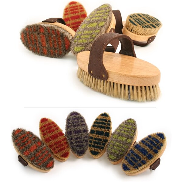 Desert Equestrian Desert Equestrian Legends Plaid Bristle Brush 7-1/2" - 2296