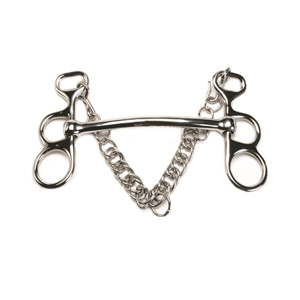 Jacks Imports Stainless Steel Figure Eight Pelham Bit 5-1/2" - 1704-5-1/2